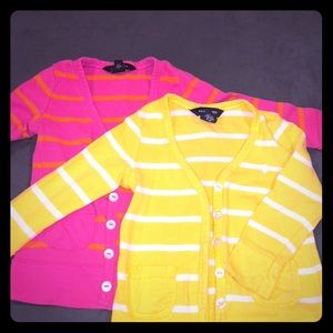 Lot of 2 striped Cardigans